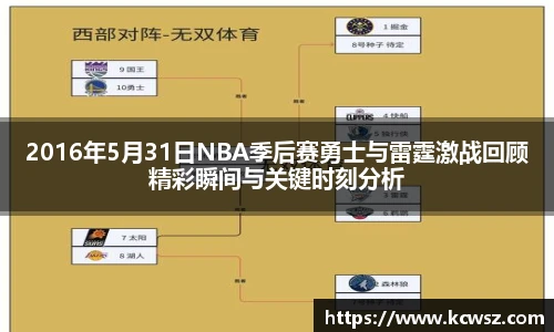 2016年5月31日NBA季后赛勇士与雷霆激战回顾精彩瞬间与关键时刻分析